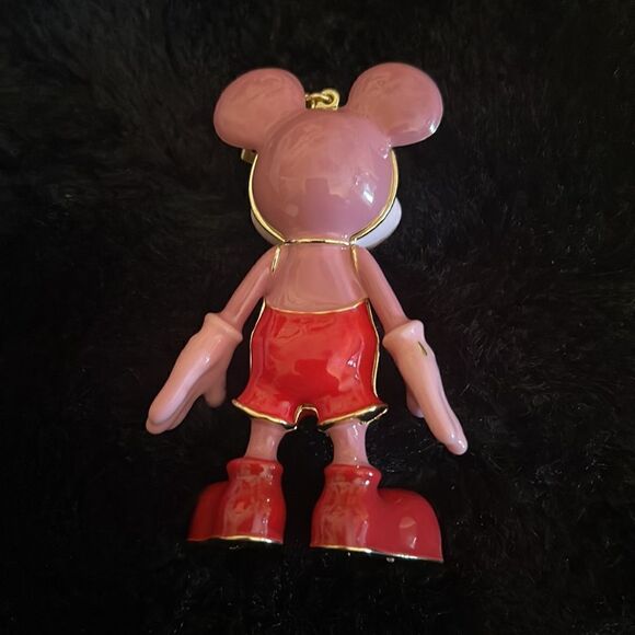 Disney x baublebar Mickey Mouse pink/red colorblock Bag Charm/keychain - Picture 3 of 7